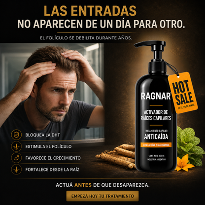RAGNAR® - Tratamiento Profesional Activador de Raices Capilares